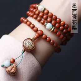 Strand Mexico Rosewood Lotus Bracelet String 0.6 108 Men And Women's Style Literary Rosary Ornament Manufacturers