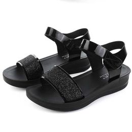 Sandals 2023 Summer New Student Casual Womens Shoes Woman Flat Wild Pregnant Women Soft-Soled Comfortable Beach H240328KHZ0