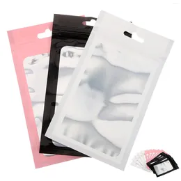 Storage Bags 90 Pcs Transparent Packaging Bag Mini Mylars Baggies Small Deodorant