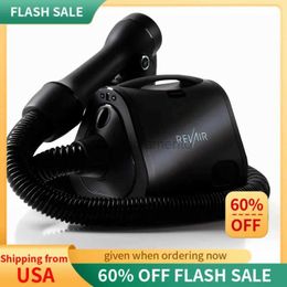 Hair Dryers RevAir Reverse-Air Hair Dryer Vacuum Hair Dryer for All Hair Types 800 Watts Black 240329