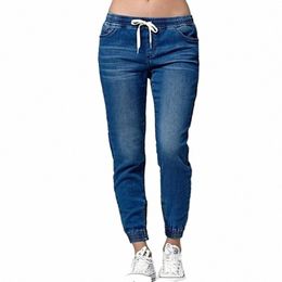 casual Jogger Pants 2020 Elastic Sexy Skinny Pencil Jeans For Women Leggings Jeans High Waist Women's Denim Drawstring Pants B7LY#
