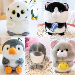 New Pendant Doll Cute Pig Husky Monkey Doll Plush Toy Small Size Grab Machine Doll Wholesale