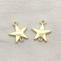 Components NEW ARRIVAL! 20x17mm 100pcs Zinc Alloy Star Connectors For Handmade Earrings Necklace DIY Parts,Jewelry Findings & Components