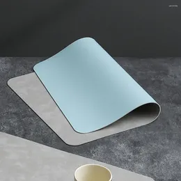 Table Mats Countertop Placemat Waterproof Faux Leather Heat-resistant Non-slip Dining Protection Pad For Kitchen Supplies