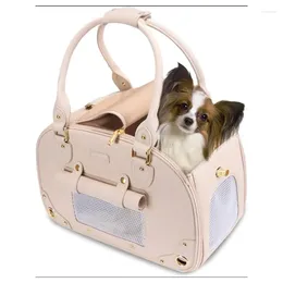 Cat Carriers PetsHome Dog Carrier Purse Pet Waterproof Premium Leather Travel Portable Bag