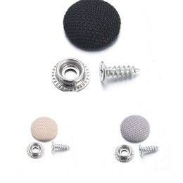 Upgrade 20Pcs Car Interior Ceiling Cloth Buckles Screw Caps Rivet Fixer Cap Retainer Fastener Repair Clips Car Accessories