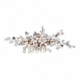 crystal Bridal Headwear Pearl Hair Comb Headpieces Wedding Hair Accories For Women Ehineste Head Jewelry Elegant Fascinator P9CX#