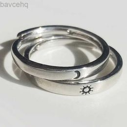 Wedding Rings Sun Moon Couple Rings Set Open Adjustable Ring Eachother Lovers Minimalist ring gift Engagement Wedding Rings Bride Jewlery 24329