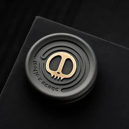 Haptic Coin EDC Magnetic Fidget Spinner Metal Fidget Toys ADHD Autism Sensory Decompression Devil Milk Cap Simulated Finger Snap 240312