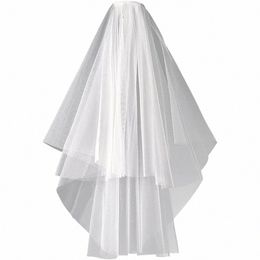 newest Designing Bridal Veil 2 Tier Wedding Veil for Bride with Comb Women's Short Veils 2023 h5EX#