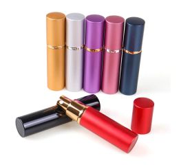 Party Favor 5ml Perfume Atomizer Bottle Portable Mini Aluminum Refillable Spray Perfume Bottles Makeup Containers For Traveler C426 LL