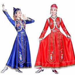 new Mgolian Costumes Women's Wear Inner Mgolia Dance Costumes Mgolian Gown Adult Minority Costumes Dr i7Sl#