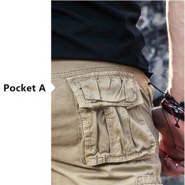 Men's Cargo Pants Mens Casual Multi Pockets Military Large size 40 Tactical Pants Men Outwear Army Straight slacks Long Trousers