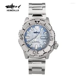 Wristwatches HEIMDALLR Monster Diving Watch NH36 Automatic Mechanical AR Coating Sapphire Crystal Stainless Steel 200M C3 Luminous Men