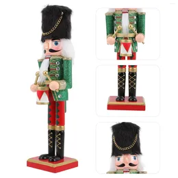 Decorative Figurines Nutcracker Decor Christmas Nutcrackers Holiday Ornaments Outdoor Kids Traditional Working Toys