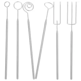 Dinnerware Sets Chocolate Fork Fondue Forks Candy Making Tools Supplies Melting Kit Swirl Dippers Dipping