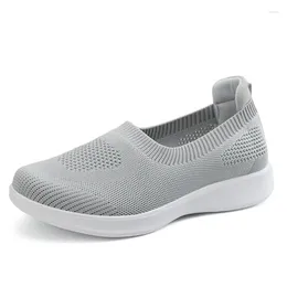 Casual Shoes 2024 Style Zhonglefu Shoe Covers Foot Leisure Soft Sole Mother One-step Sports Large Size Women's Single 35-42