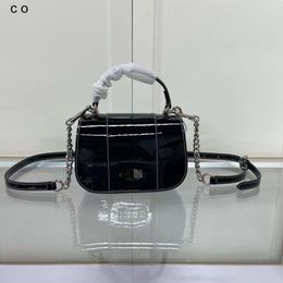 Luxury Fashion Diagonal Package Shop Free Shipping Home October Olay New Lysa Cowhide Fashion Modern Handbag Single Shoulder Diagonal Straddle Saddle Bag