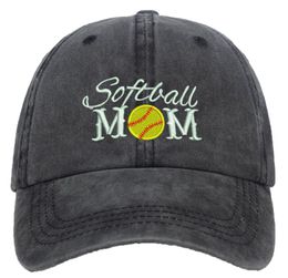 Cycling Caps & Masks Face Mask Baseball mom Cap softball Soccer Mom Hats Adjustable Trucker Hats sports