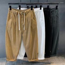 Men's Jeans Trousers Straight For Men Japanese Street Style Male Cowboy Pants Harem Khaki Plus Size Y2k Vintage Spring Autumn Casual