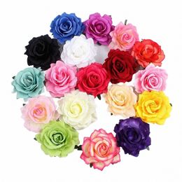 diy Headdr Hair Accories For Bridal Wedding Flocking Cloth Rose Fr Wedding Hairpin Hair Clip Bridal Headwear R6BE#