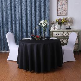 Table Cloth Restaurant Tablecloth El Banquet Large Circular Home With Pure Colour Wedding Black