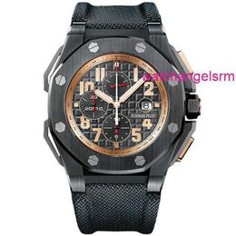 Swiss AP Wrist Watch Royal Oak Offshore Ceramic Automatic Mechanical Timing Mens Watch 26378IO.OO.A001KE.01 Watch