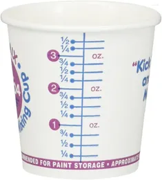 Disposable Cups Straws Paper Mixing Cup (s - 1/4 Pint 400) White