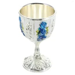 Wine Glasses Tiny Drinking Cup Vintage Style Cups Elegant Household Mini Metal Decorative Bride