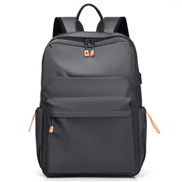 Backpack Men 2024 Oxford Waterproof Casual Travel With USB Charger Port Fashion School Laptop Bag For Women