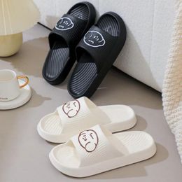 Slippers 2024 Women Men Home Indoor Cute Dog Print Slides Flat Cartoon Non-Slip Outdoor Beach Sandals Shower Shoes