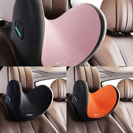 Upgrade Car Neck Pillow Lumbar Support Headrest Soft Memory Foam Back Rest Head Support Waist Pillow Cushion Car Interior Accessories