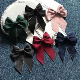 Bow Ties Handmade Bow Tie Korean Professional Formal College Style Ladies Students Perform Small Bowtie Business Accessories Butterfly Y240329