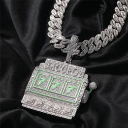 Hip Hop Personality Game Machine Necklace Pendant Full Diamond Pendant Necklace202r