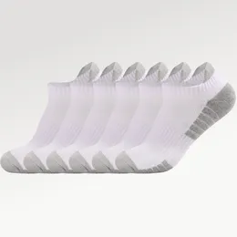 Women Socks 3 Pairs Men Thick Towel Bottom Student Cotton Plus Size Sports Ear Mesh Breathable Running Non-slip Boat Ankle