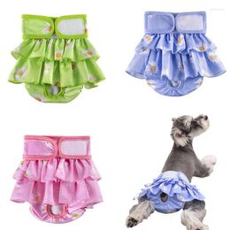 Dog Apparel Reusable Diapers For Dogs Female 3 PCS Belly Leakage Proof Wraps Small/Medium/Large/Extra
