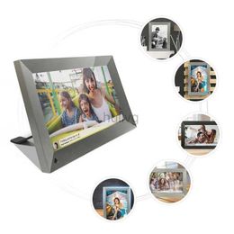 Digital Photo Frames 8 inch Digital Smart Photo Frame Wifi 1080p HD Touch Screen 16GB Picture Frame 24329