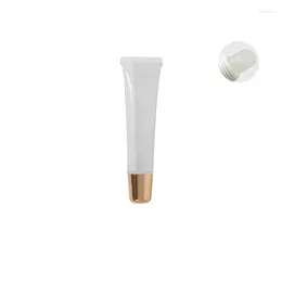 Storage Bottles Wholesale Print LOGO Squeeze Tubes Lip Gloss Container Lipstick Cosmetic Packaging 100 Pcs 10ML 15ML Lipgloss Tube