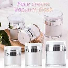 Storage Bottles Jar Vacuum Bottle Empty Airless Cosmetic Container Refillable Travel Containers 15/30/50ML For Home Office Decoration