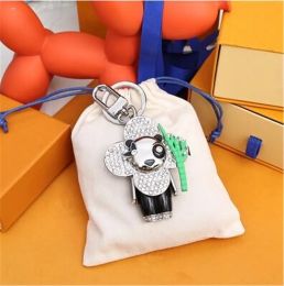 Luxury Designer Keychain Classic Key Chain Mens Car Keyring Women Buckle Keychains Bags Pendant Exquisite Gift With Box Hot -7