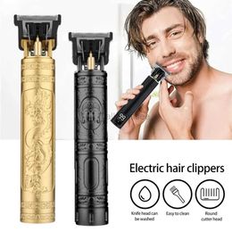 Electric Shavers Vintage T9 Hair Trimmer for men Hair Clipper Professional Men Shaver Rechargeable Barber Trimmer Cordless Hair Cutting Machine 240329