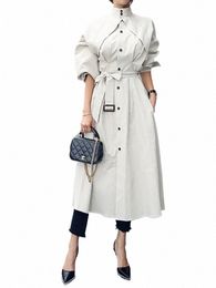 chic High Quality Elegant Women Fi Trench Coat Lg Jacket Casual Slim Belt Femme Mujer Windbreaker Outwear Spring Autumn g5zZ#