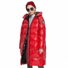 astrid 2023 New Winter parka Women's coat women Jacket lg m Bright fabric fi hooded large sizes female clothing 8675 v6S2#