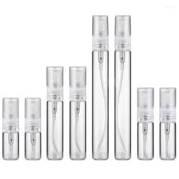 Storage Bottles 8PCS 10ml 5ml 3ml 2ml Refillable Mini Portable Perfume Bottle Empty Transparent Glass Sample Spray For Travel