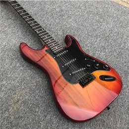 tomato and egg electric guitar, black guard, real photos, wholesale and retail, modifiable, custom signature