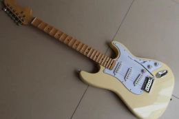 Guitar New Yngwie Malmsteen electric Guitar With Scalloped Fingerboard 21F In Cream 120521