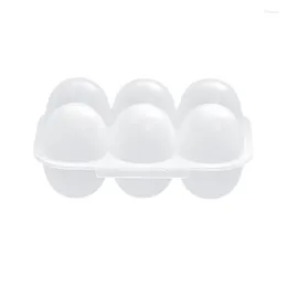 Storage Bottles Mini Eggs Holder 6 Container With Fixed Handle Plastic Box Outdoor Camping Carriers