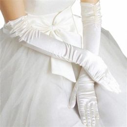wedding Dr Luxury Atmosphere Gloves Bride Gloves Lg Double Row Gloves Wedding Winter w3ca#
