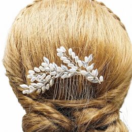 wedding pearl hair comb, side comb, bridal rhineste hairpins, hair ornaments, bridal and bridesmaid wedding hair accories E29c#