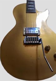Joe Perry Gold Rush Axcess Aged Relic Antique Goldtop Electric Guitar Korean Tremolo Bridge Single Humbucker CarvedAxcess Neck